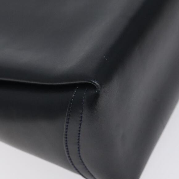 GUCCI Hand Bag Leather Navy Gold - Picture 16 of 16